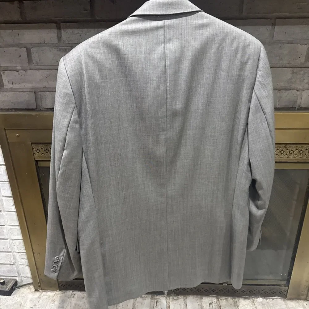 Jack Victor Mens Blazer Sport Coat Three Button Casual Jacket 40R Wool Suits.